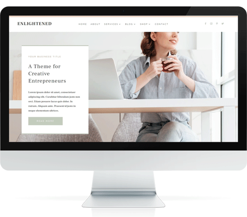 Divi Website Template For Coaches – Enlightened