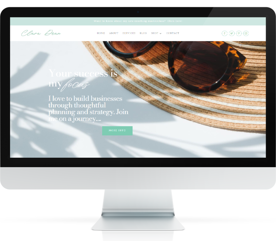 Divi Website Template For Coaches – Enlightened